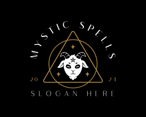 Mystical Goat Animal logo design