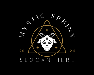 Mystical Goat Animal logo design