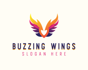 Heavenly Archangel Wings logo design