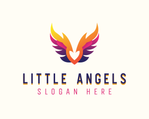 Heavenly Archangel Wings logo design