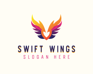 Heavenly Archangel Wings logo design