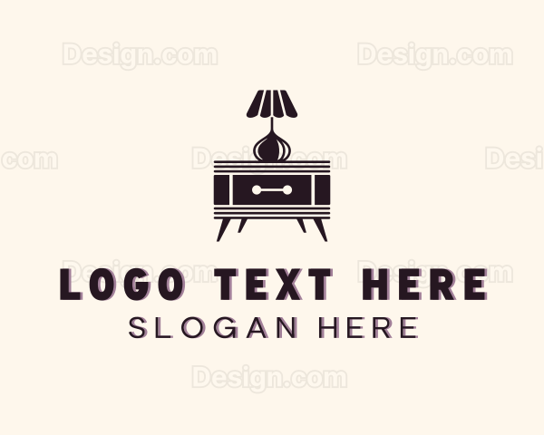 Side Table Lamp Furniture Logo