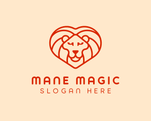 Heart Lion Mane  logo
