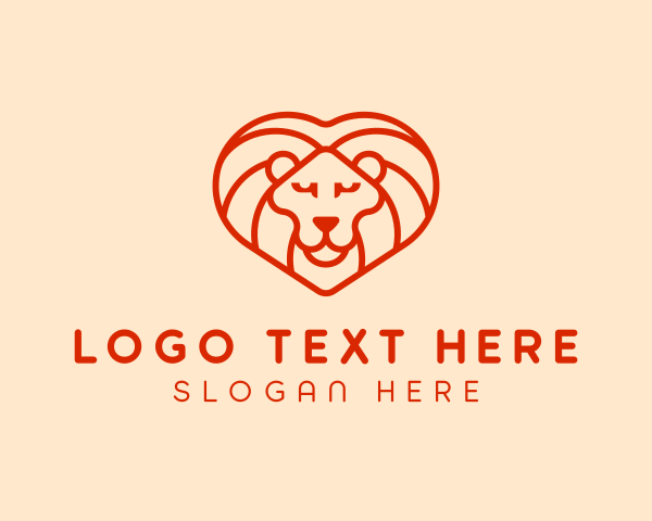 Lion Mane logo example 4