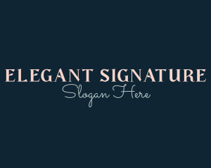 Elegant Cursive Business logo design