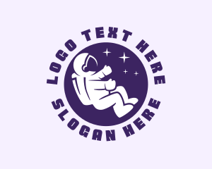 Moon Astronaut Spaceman logo