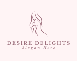 Alluring Sexy Woman logo design