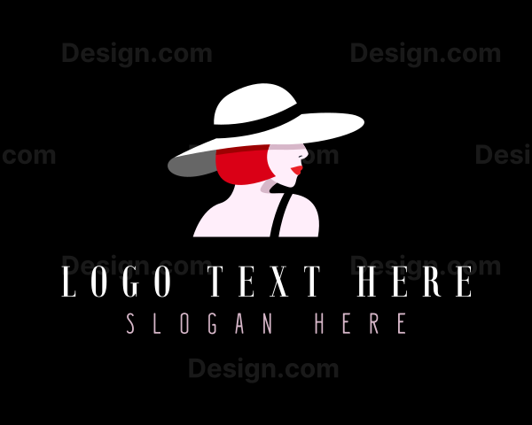 Fashion Hat Woman Logo