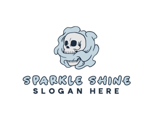 Smoke Skull Tattoo logo design