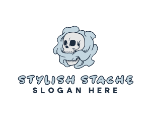 Smoke Skull Tattoo logo design