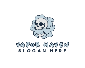 Smoke Skull Tattoo logo design