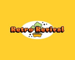 Retro Bonsai Art logo design