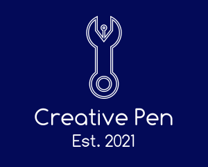 Abstract Pen Wrench  logo design