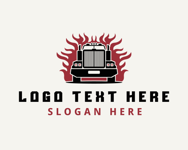 Freight Trucking Fire logo