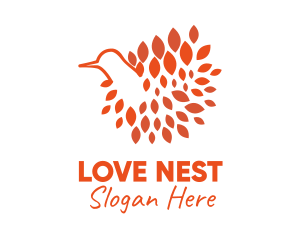 Bird Feathers Nest logo design