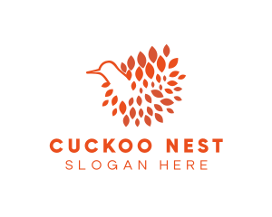 Bird Feathers Nest logo design