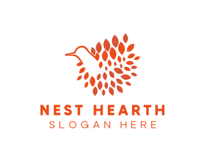 Bird Feathers Nest logo