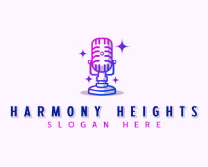 Podcast Microphone Audio logo