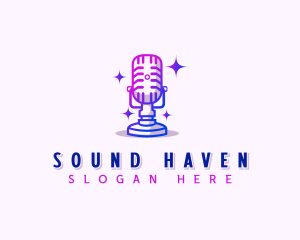Podcast Microphone Audio logo