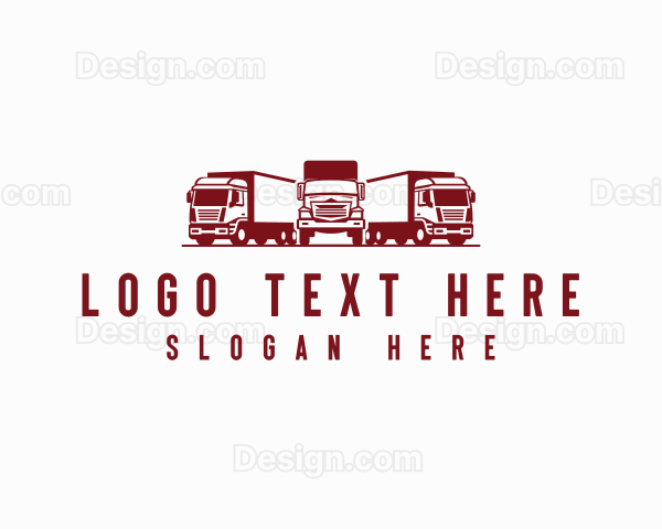 Logistics Trucking Cargo Mover Logo