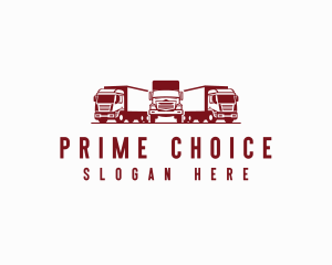 Logistics Trucking Cargo Mover Logo