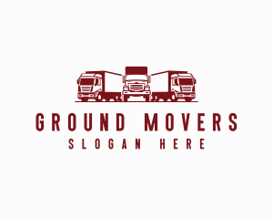 Logistics Trucking Cargo Mover logo design