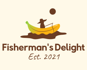 Banana Split Fisherman logo design