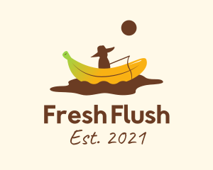 Banana Split Fisherman logo design