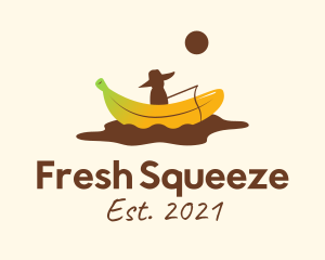 Banana Split Fisherman logo design