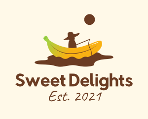 Banana Split Fisherman logo design