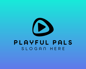 Play Button Entertainment logo design