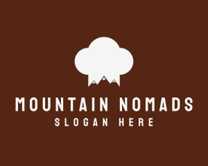 Mountain Chef Hat logo design