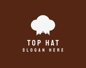 Mountain Chef Hat logo design