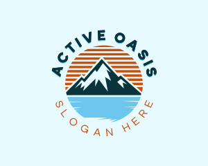 Adventure Mountain Lake logo design