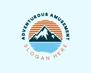 Adventure Mountain Lake logo design