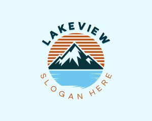 Adventure Mountain Lake logo design