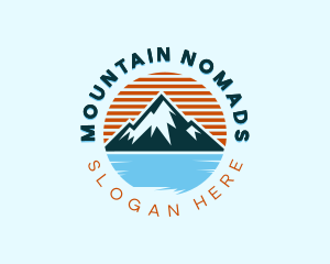 Adventure Mountain Lake logo design