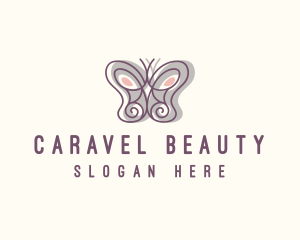 Garden Butterfly Insect logo design