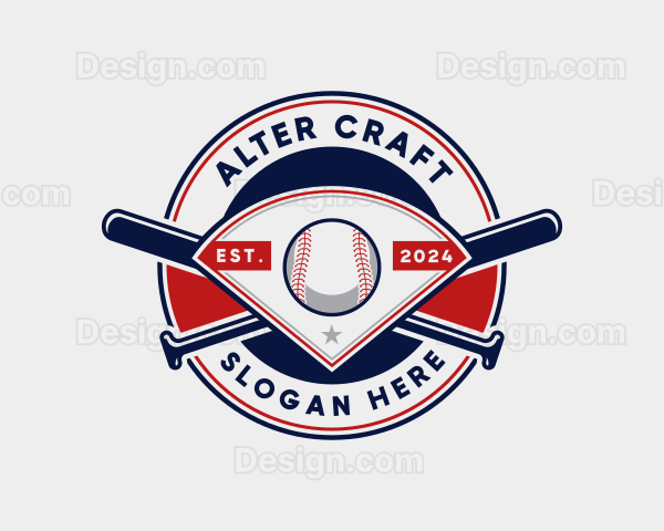 Baseball League Sports Logo