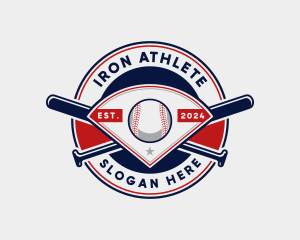 Baseball League Sports logo design