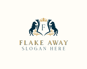 Elegant Horse Crest logo design