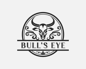 Bull Western Saloon logo design