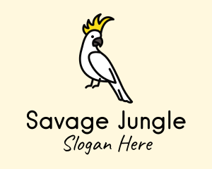 Cockatoo Bird Jungle logo design