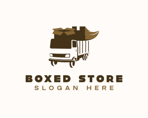 Delivery Truck Shipping logo design