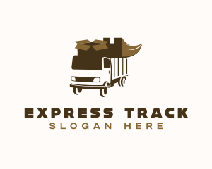 Delivery Truck Shipping logo design