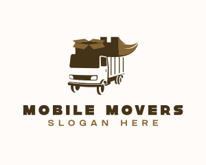 Delivery Truck Shipping logo design