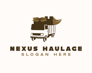 Delivery Truck Shipping logo design