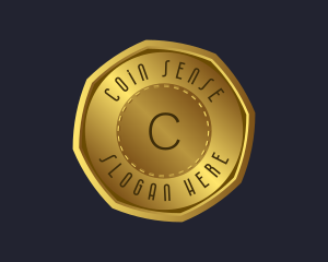 Gold Coin Currency logo design