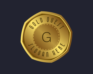 Gold Coin Currency logo design