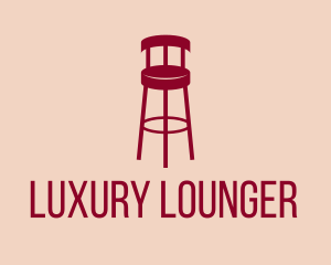 Red Bar Stool  logo design